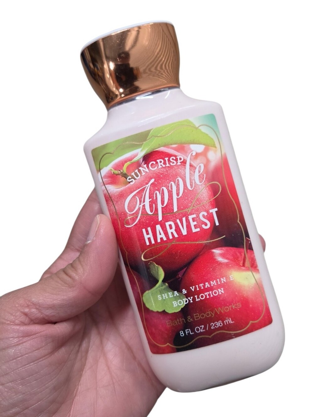 Bath & Body Works Suncrisp Apple Harvest Body Lotion 8 Fl Oz Used